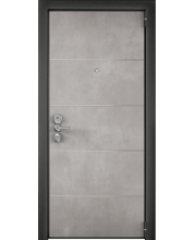 Дверь входная для квартиры NEXT ПВХ Бетон серый / ПВХ Венге темный горизонт