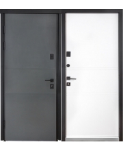 Дверь входная Булат COTTAGE м 703 / 237 Metalic grey / Уличная Белый атласный 06S-1