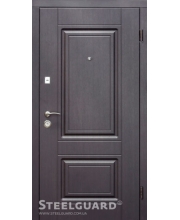 Дверь входная для Дома Серия DEVI-U  DP-1 (венге темное/белое дерево), Устойчивость к взлому 3 класс взломостойкости